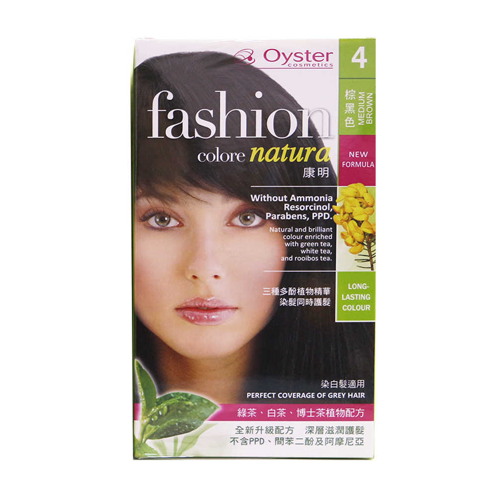 Oyster 歐絲特康明染髮劑 4號 【棕黑色】