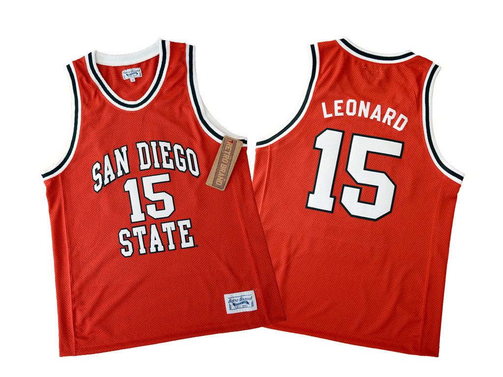 Original Retro Brand 聖地牙哥州立大學阿茲特克隊 Kawhi Leonard 球員版球衣