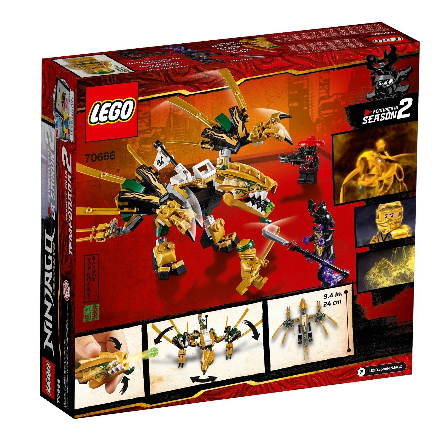 LEGO 70666 THE GOLDEN DRAGON