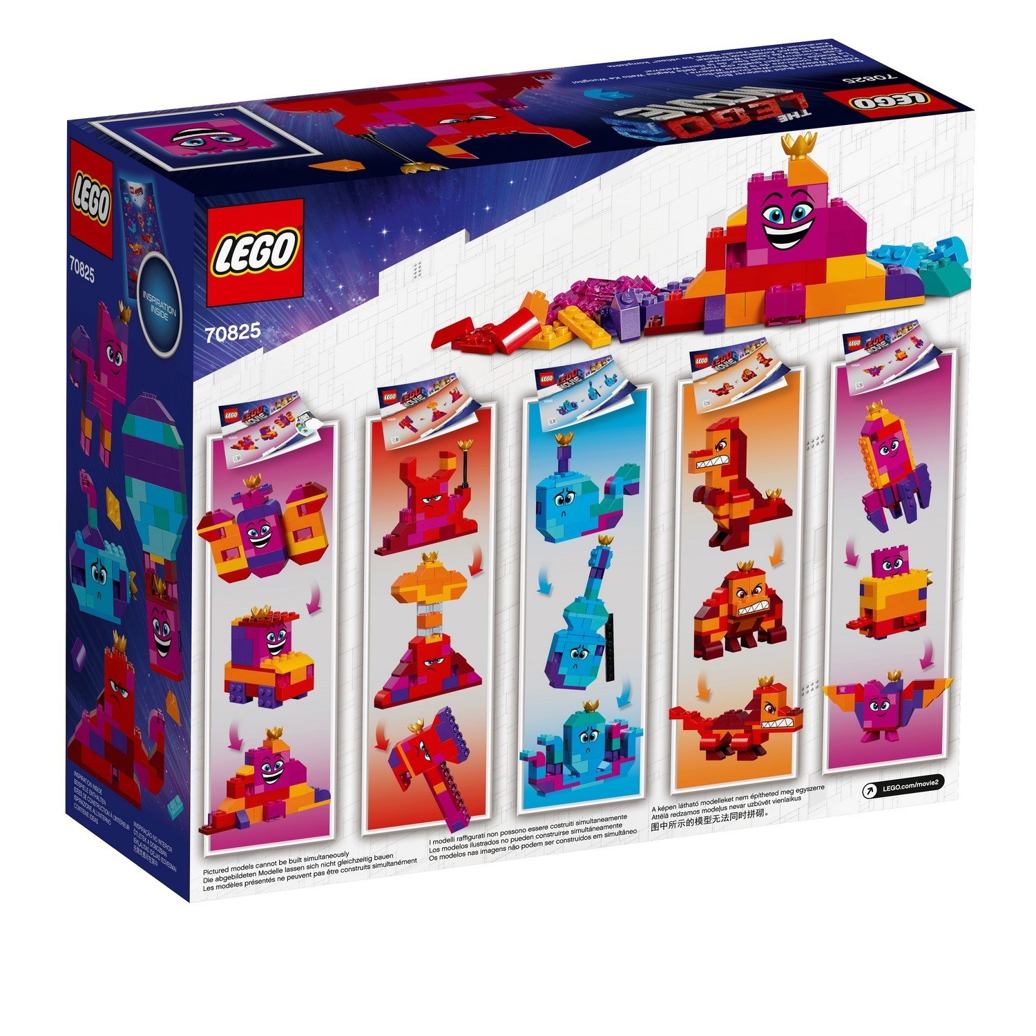 LEGO 70825 THE LEGO® MOVIE 2™ - QUEEN WATEVRA'S BUILD WHATEVER BOX!