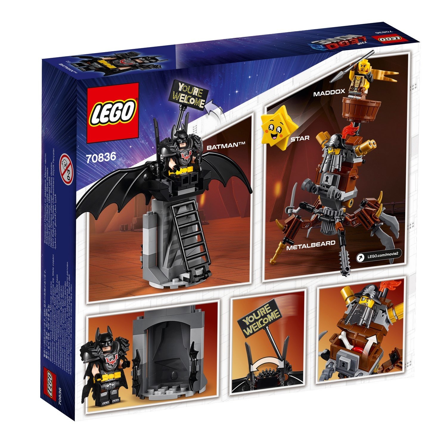 LEGO 70836 BATTLE-READY BATMAN™ AND METALBEARD