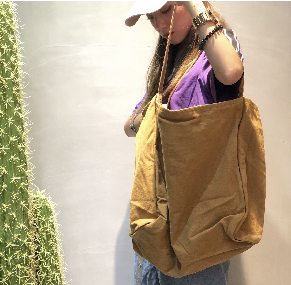 B141809細繩帆布購物包/4色