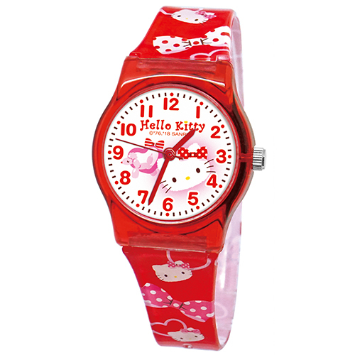 【三麗鷗】Hello Kitty凱蒂貓兒童卡通手錶 大/中 (32)
