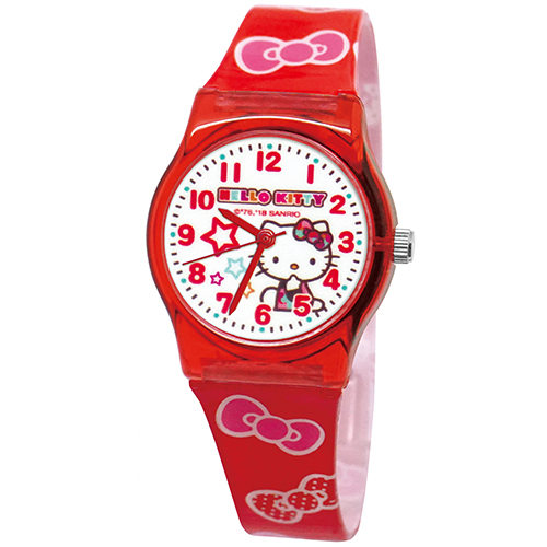 【三麗鷗】Hello Kitty凱蒂貓兒童卡通手錶 大/中 (10)