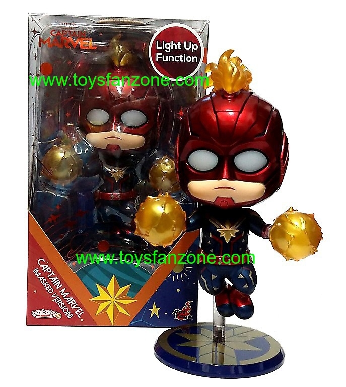 Hot Toy LED Captain Marvel Masked Starforce ver Cosbaby
