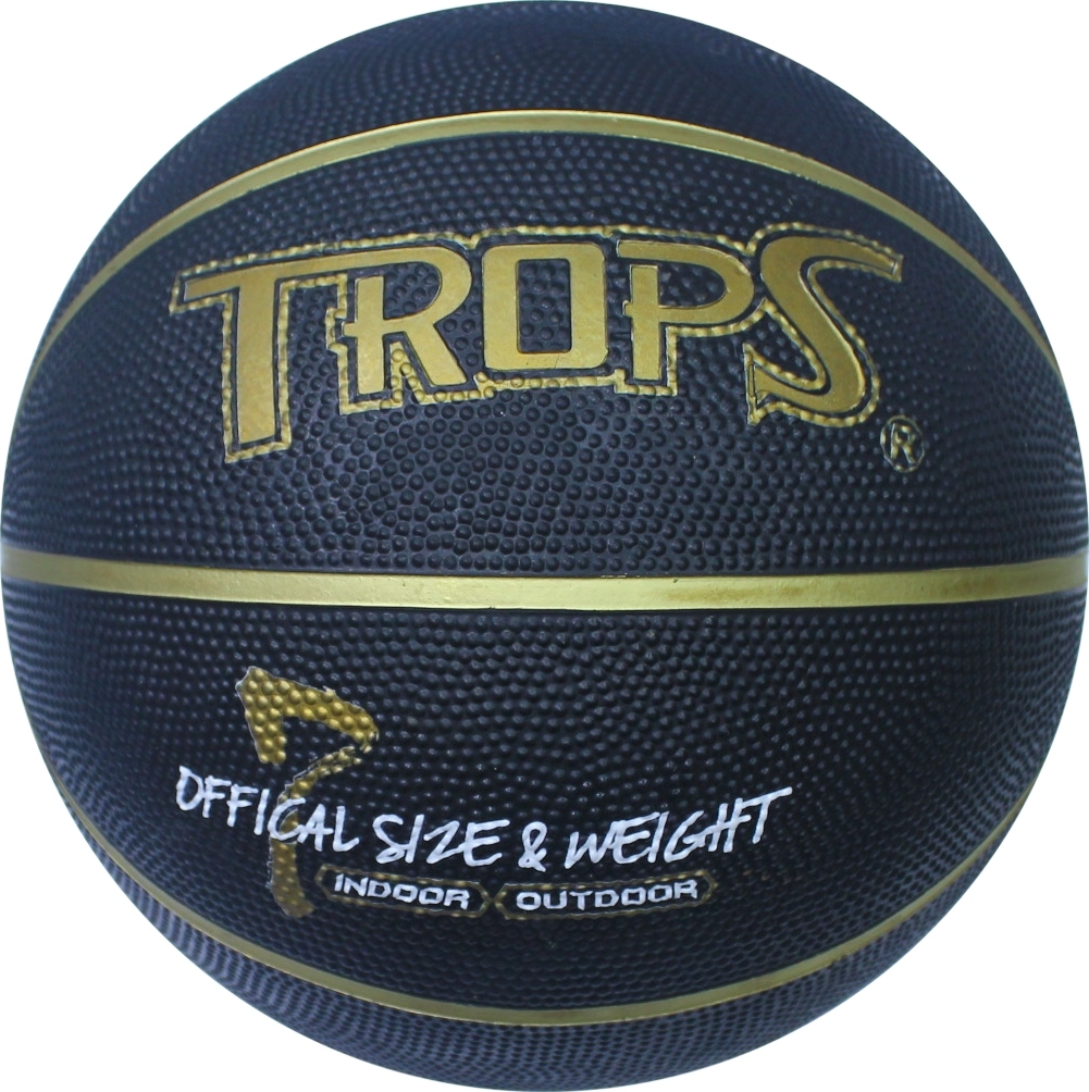 【成功體育】黑色金溝刻字籃球 40171-2