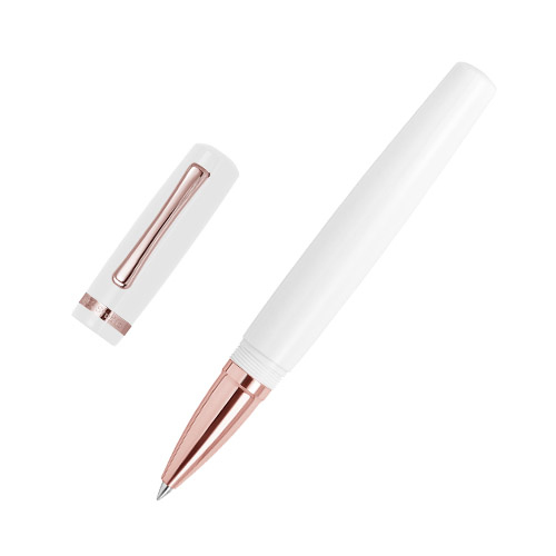 Botty 巴堤爵士 玫瑰金特別版 鋼珠筆  - 亮面白
