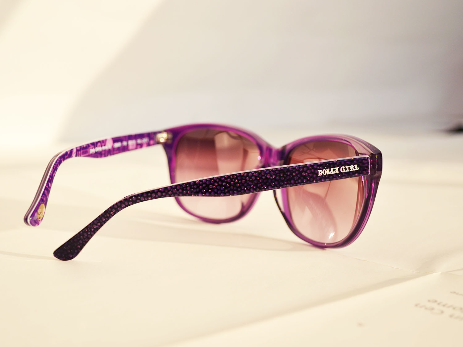 【ANNA SUI】安娜蘇日本Dolly Girl系列日系圓點甜心少女款造型太陽眼鏡‧紫【DG800718】