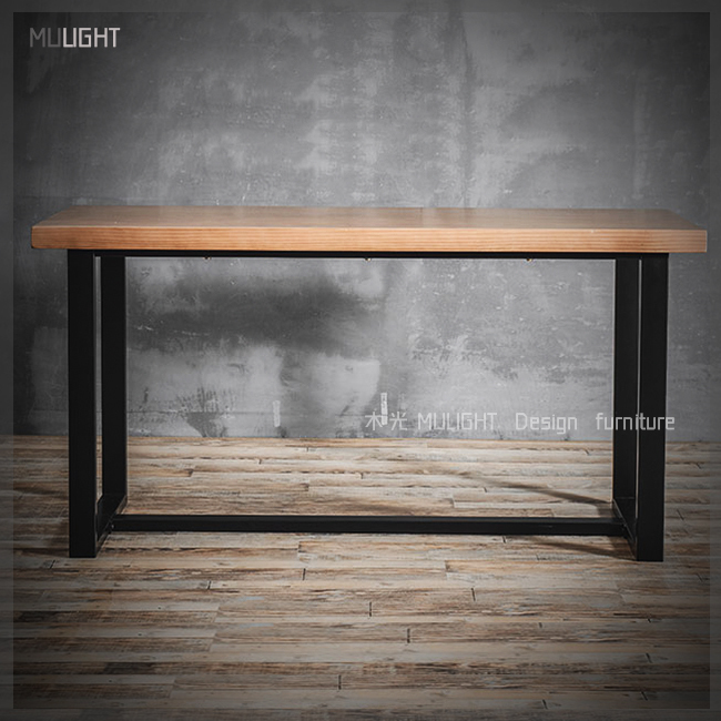 台灣製-LOFT簡約雙口型實木桌|可訂製