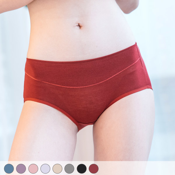 Skin-Friendly Full-Coverage Mid-High Waist Briefs