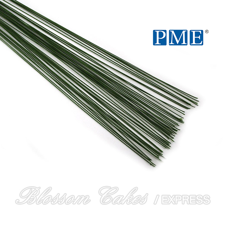PME Floral Wires 26 Gauge, 36cm, Green, Pack of 50