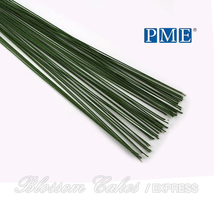 PME Floral Wires 22 Gauge, 36cm, Green, Pack of 50