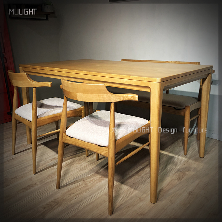 Ash梣木全實木極致四腳餐桌