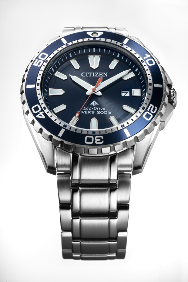 萬年鐘錶 - Citizen 星辰錶    光動能男錶 藍面潛水錶 BN0191-80L 錶徑44.5MM