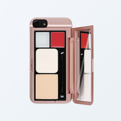Fillet Case & Pallet Set (Rose Gold + Poppy Light Red)