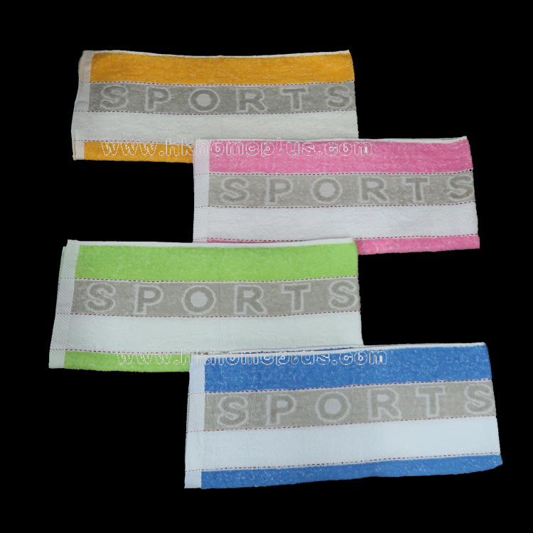 6條裝 "Sports" 加長運動面巾 4130571