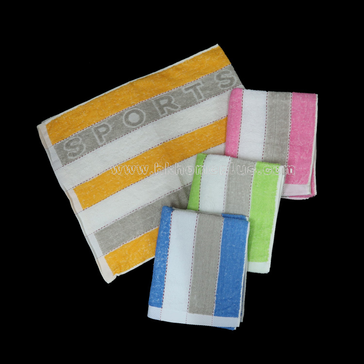 6條裝 "Sports" 加長運動面巾 4130571