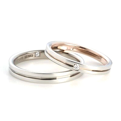 Twins Cupid - Love Arrow 鉑金 (Pt900)/ 14K玫瑰金 結婚戒指