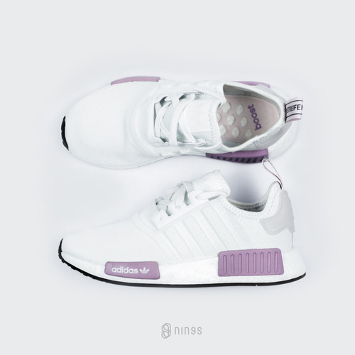 purple and white nmd r1