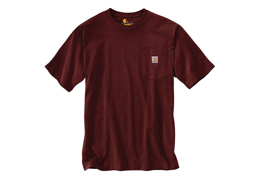 [現貨] Carhartt K87 Pocket Tee "Port Wine"