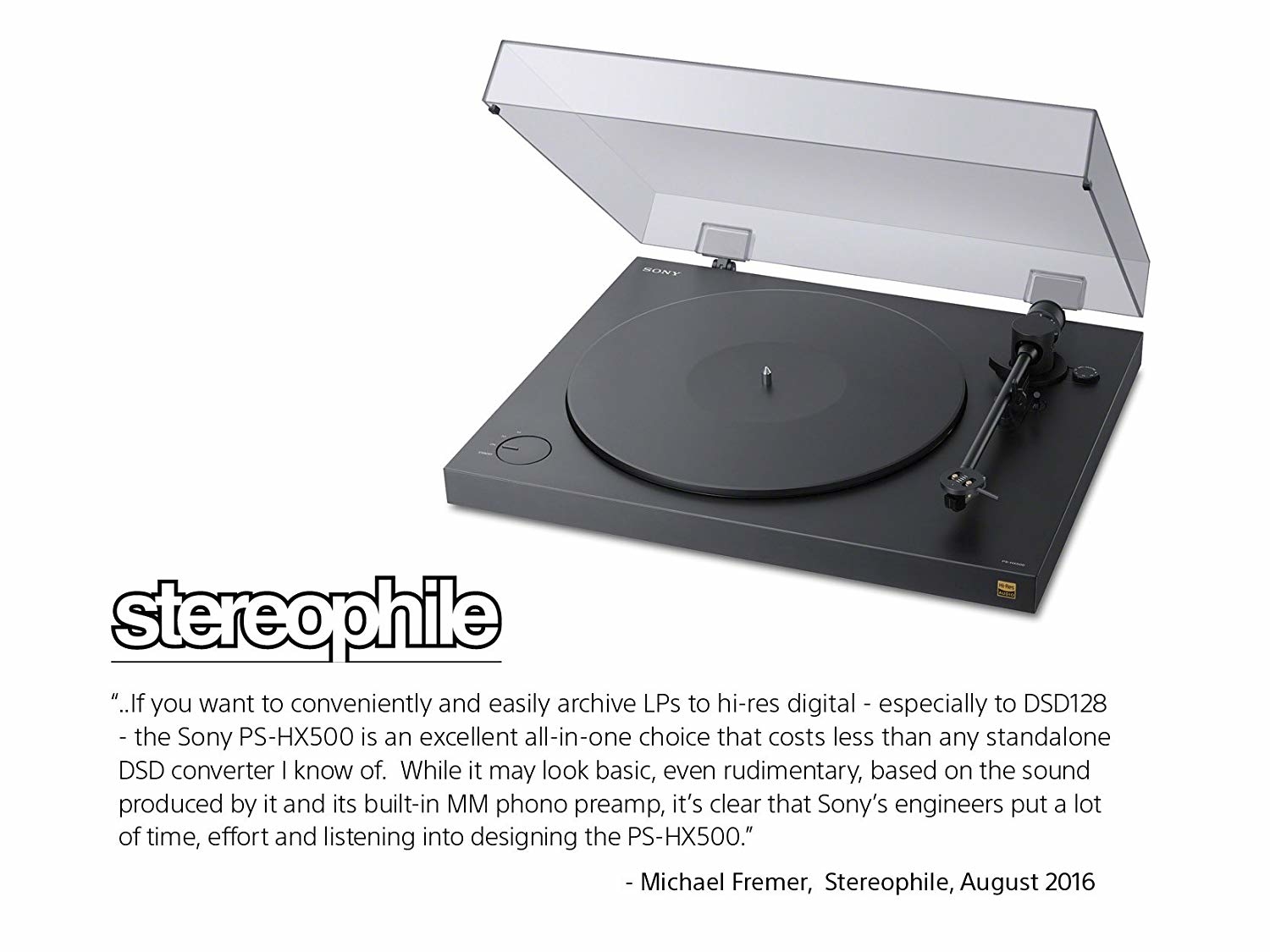原裝進口 SONY PS-HX500 高解析音質立體聲黑膠唱盤 附官方五年保固