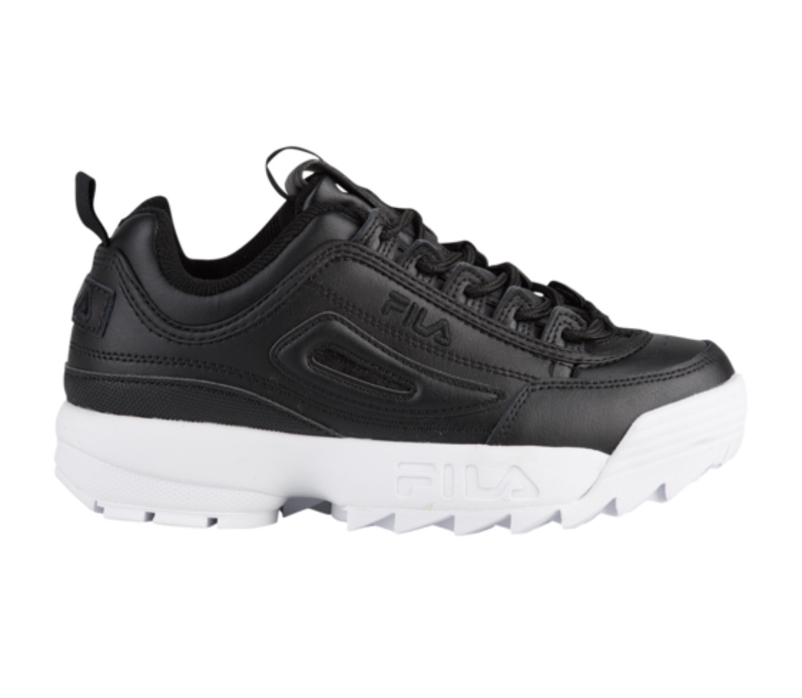 fila disruptor black white