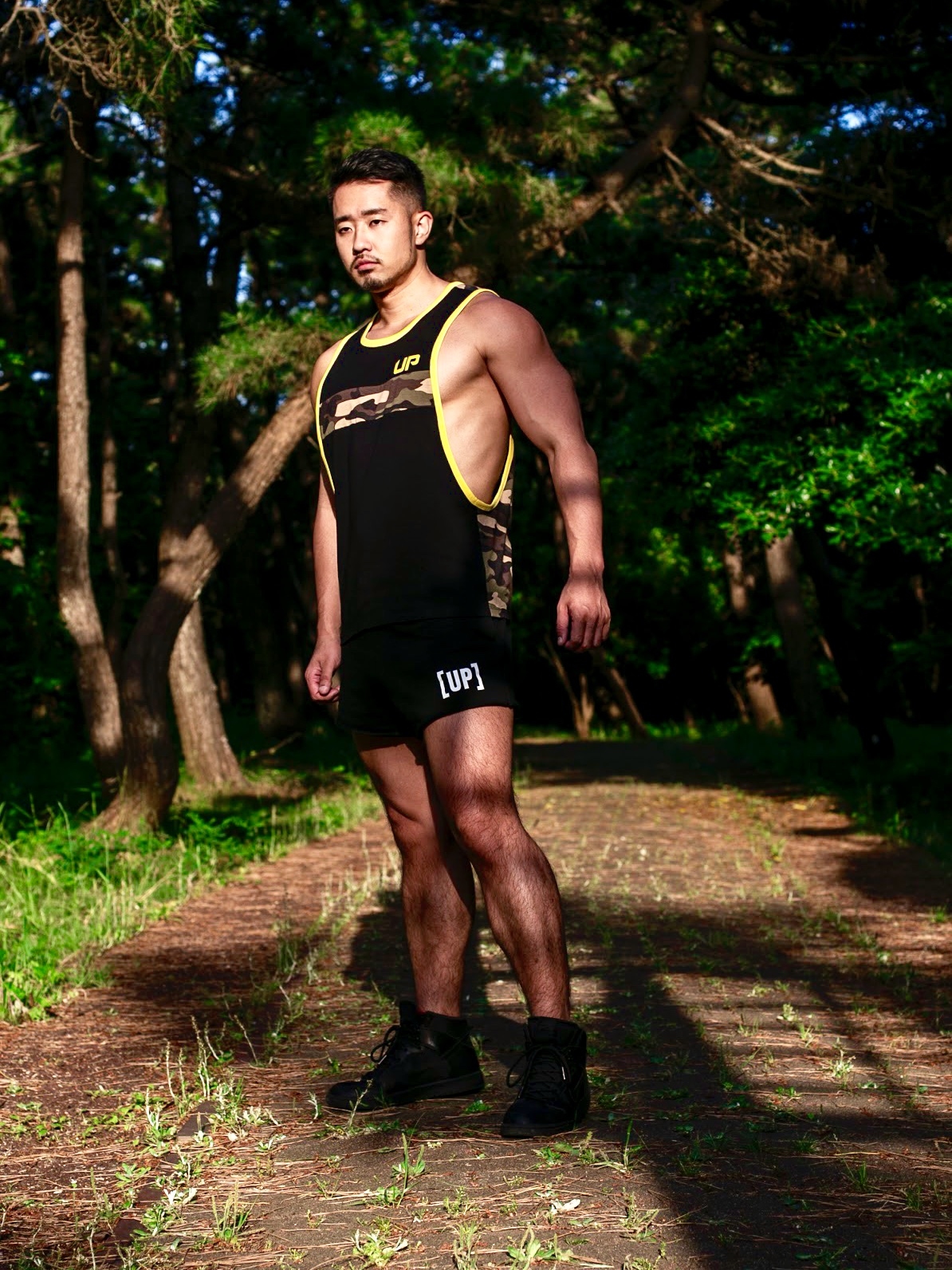 載譽回歸 - Cotton UP 全棉短褲 黑