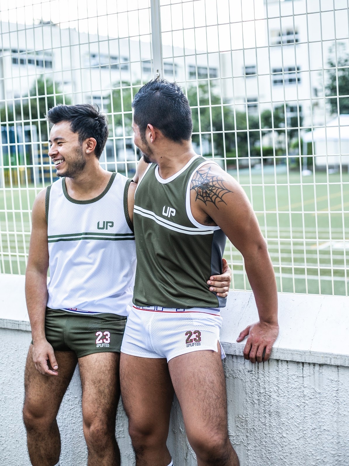 Army Tank High 網布背心 透視白/軍墨綠