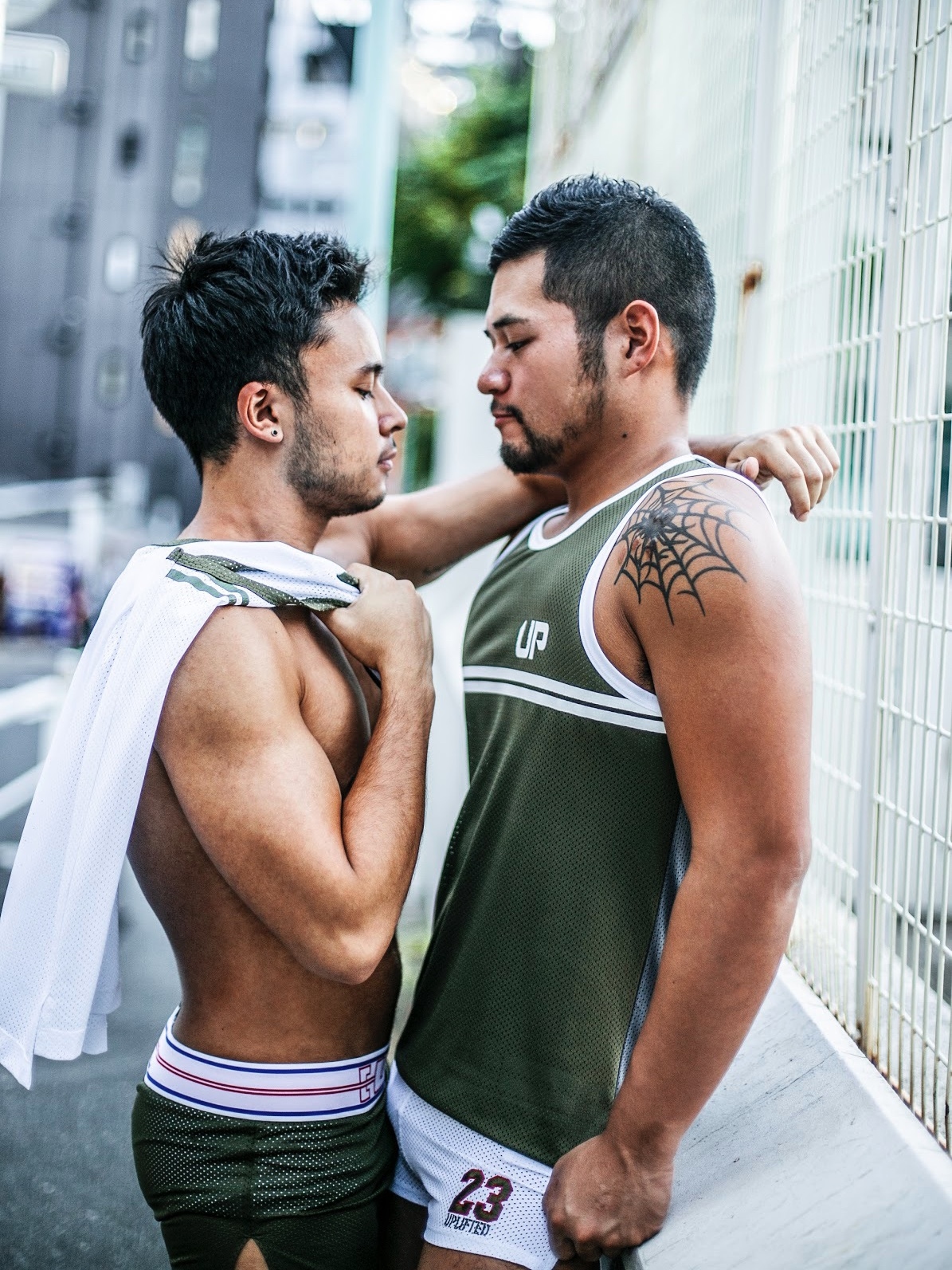 Army Tank High 網布背心 軍墨綠/淺亮灰