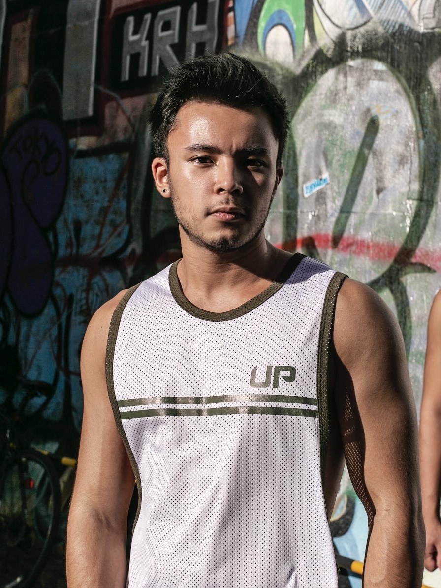 Army Tank Low 網布側開背心 透視白/軍墨綠