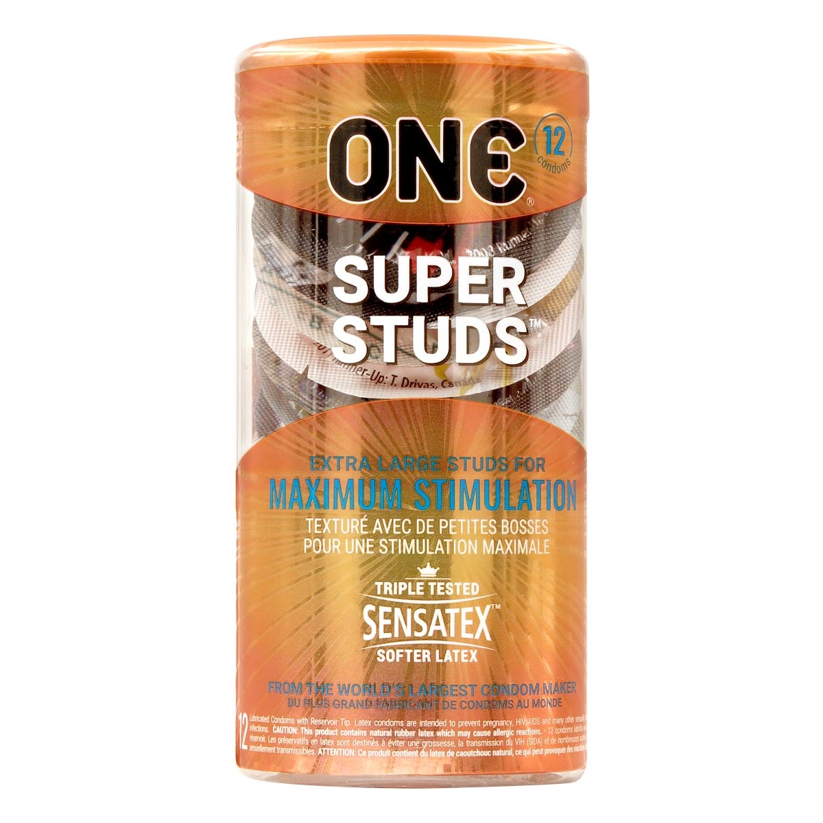 ONE Super Studs 12's Latex Condom