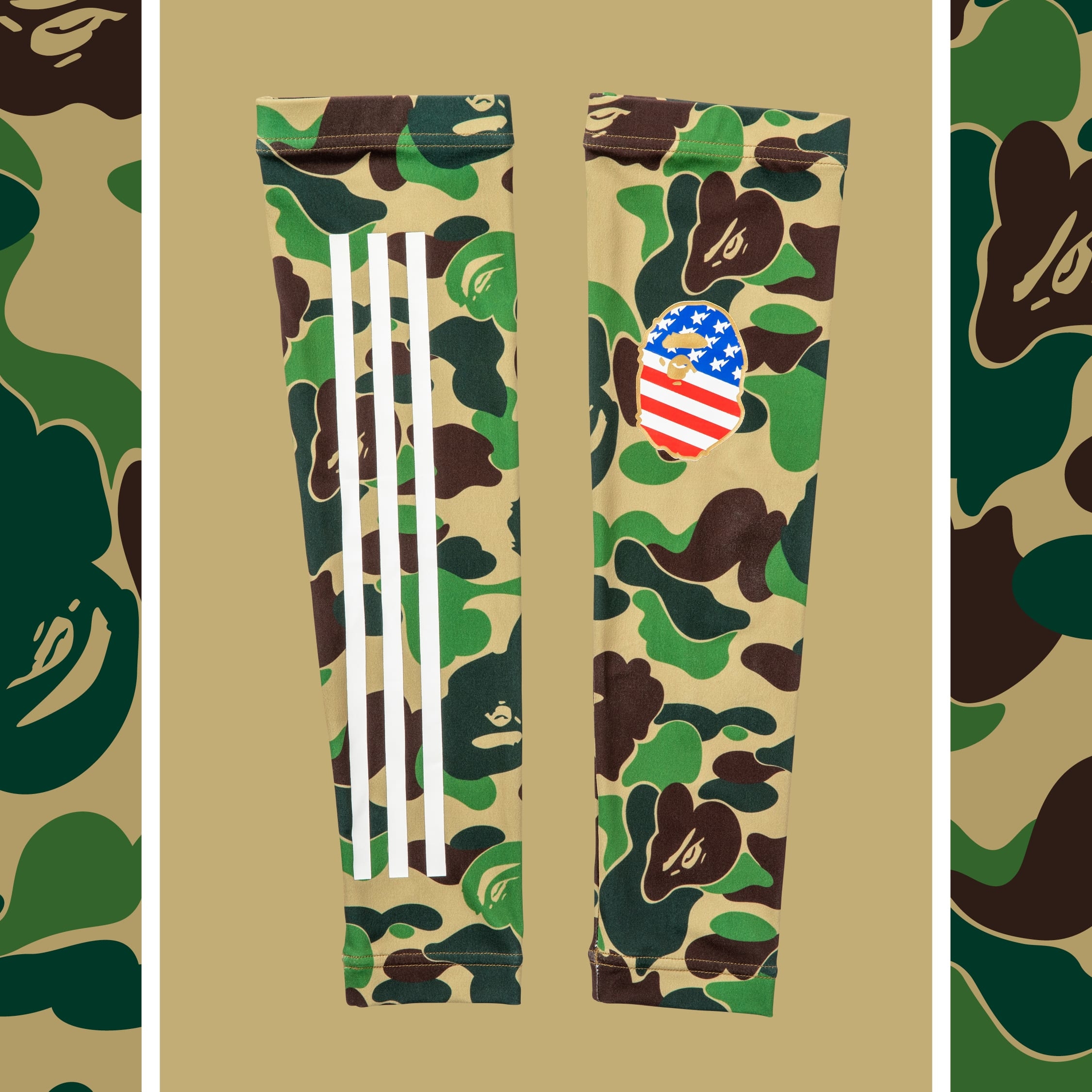 【 adidas x Bape Sleeve ARM "Superbowl" 限定聯名款 袖套 】