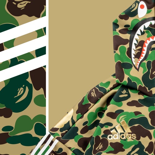 bape x adidas shark hoodie