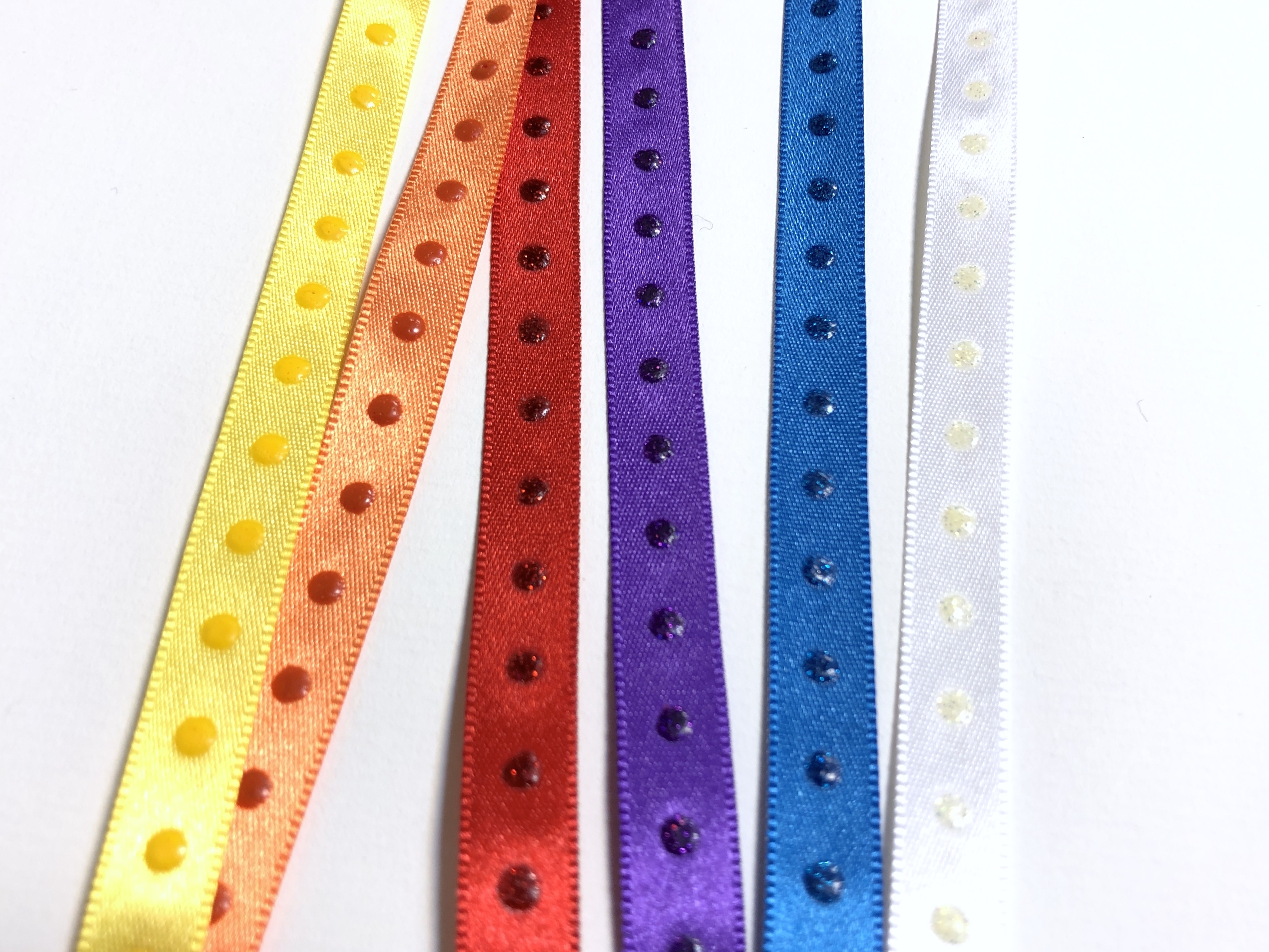 立體單點緞帶/膠印噴蔥5色/Outlet