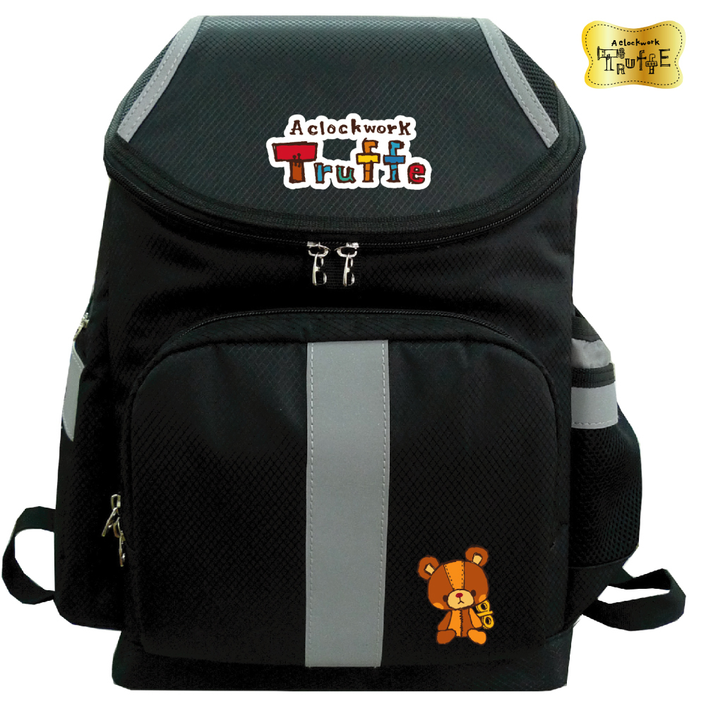 發條小熊立體護脊後背書包_黑A TF5685A