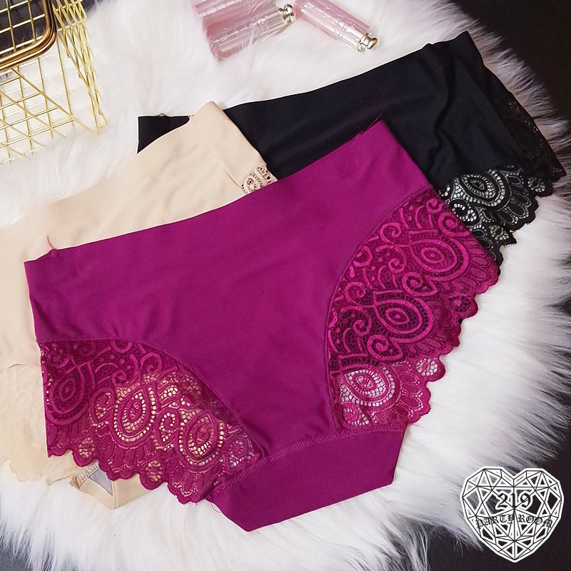 A-冰絲蕾絲無痕內褲