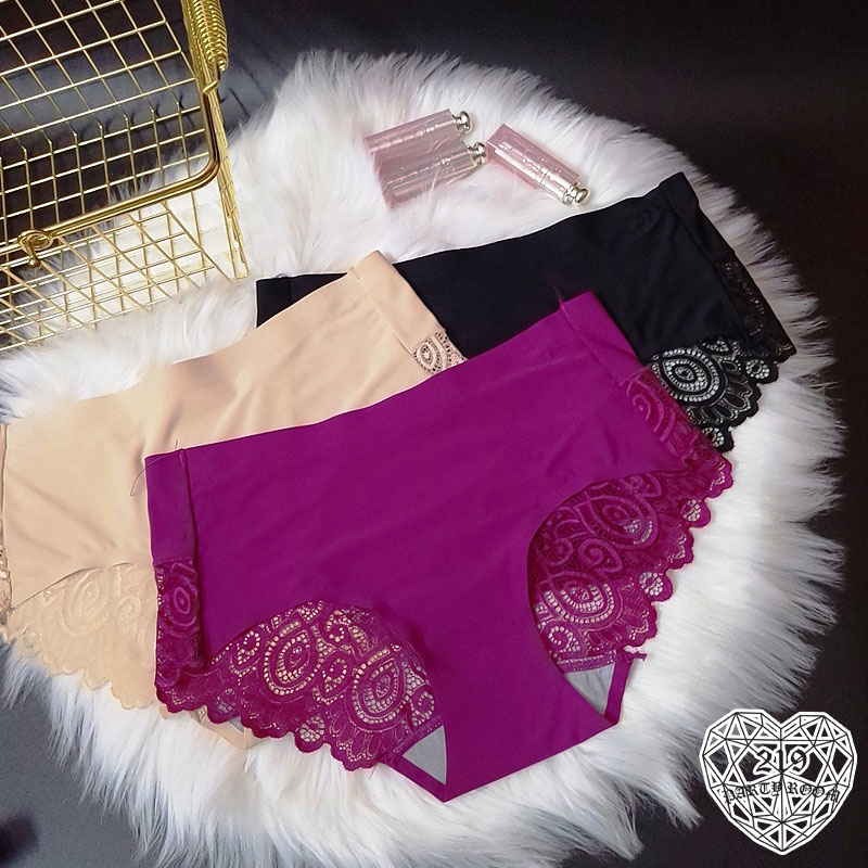 A-冰絲蕾絲無痕內褲