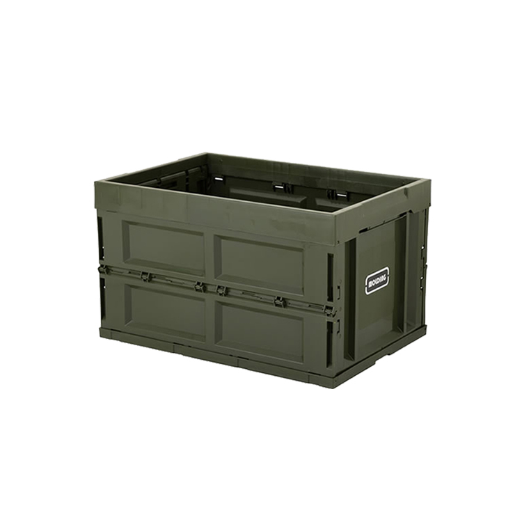 molding 日本『型』生活摺疊整理箱-M軍綠20 L