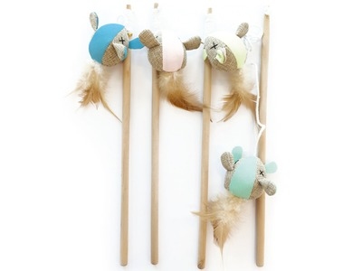 M-PETS 貓棒 Mouse Cat Wands 35 cm (顏色隨機)