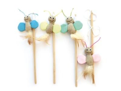 M-PETS 貓棒 Butterfly Cat Wand 35 cm (顏色隨機)
