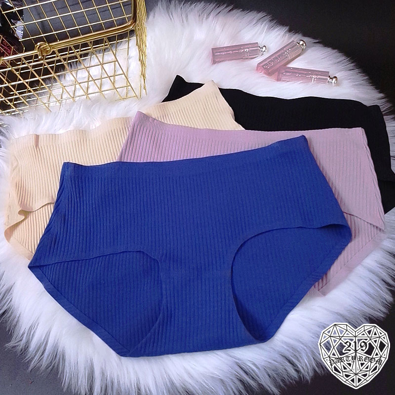 L-羅紋棉素面無痕內褲