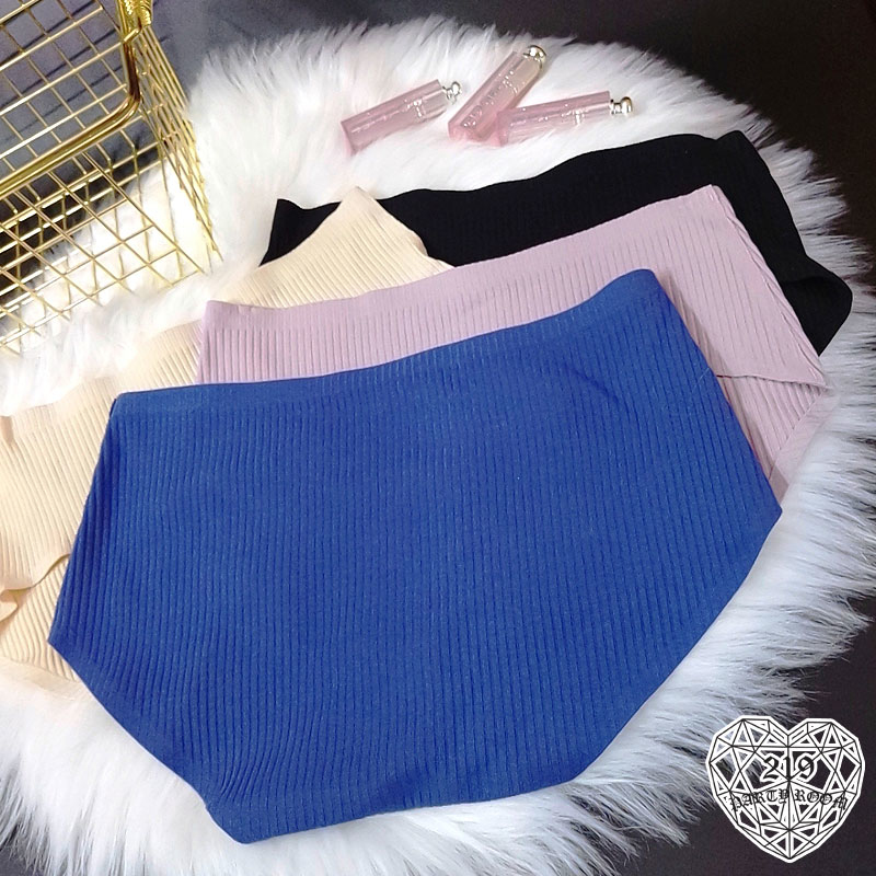 L-羅紋棉素面無痕內褲