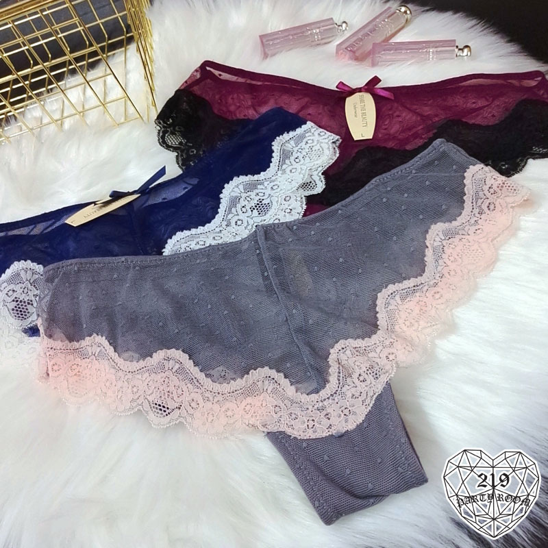 B-性感蕾絲點點無痕內褲