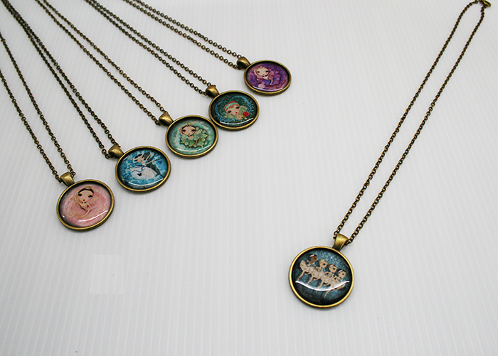 西班牙 Ballet Papier【BP復古項鍊/圓形 (PJV)】