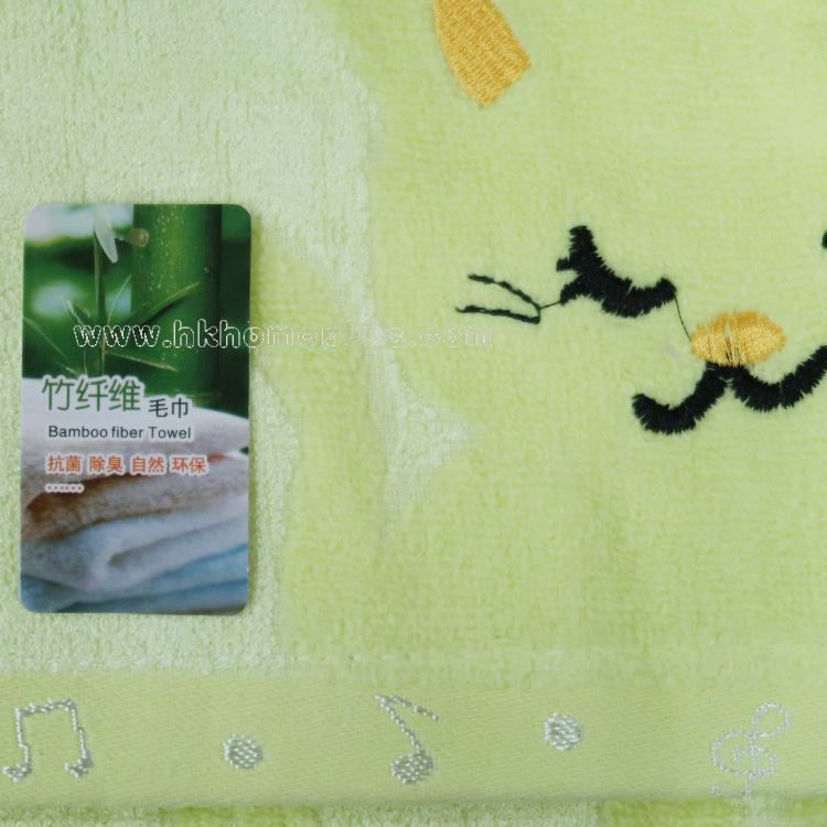 6條裝 竹纖維貓咪面巾 4130861