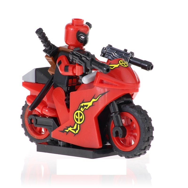 Deadpool Custom Mavrel DC Super Heroes Minifigs Minifigures Fit Lego KF656
