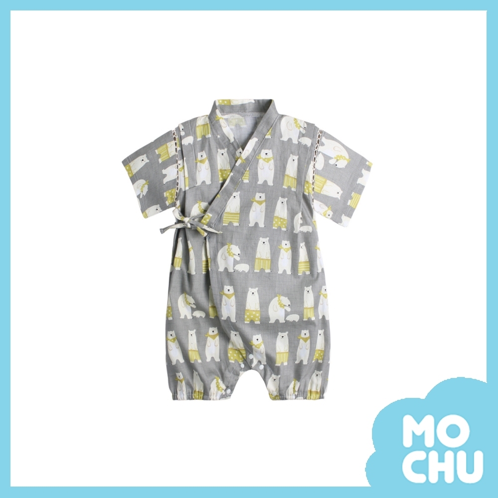 灰色熊熊四角小和服