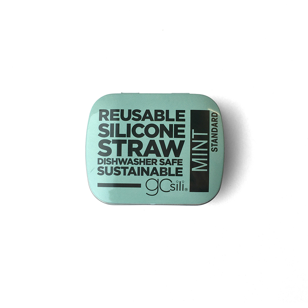 美國GoSili/Silikids ❚ 20cm ❚ 單支吸管隨行口袋組--薄荷綠