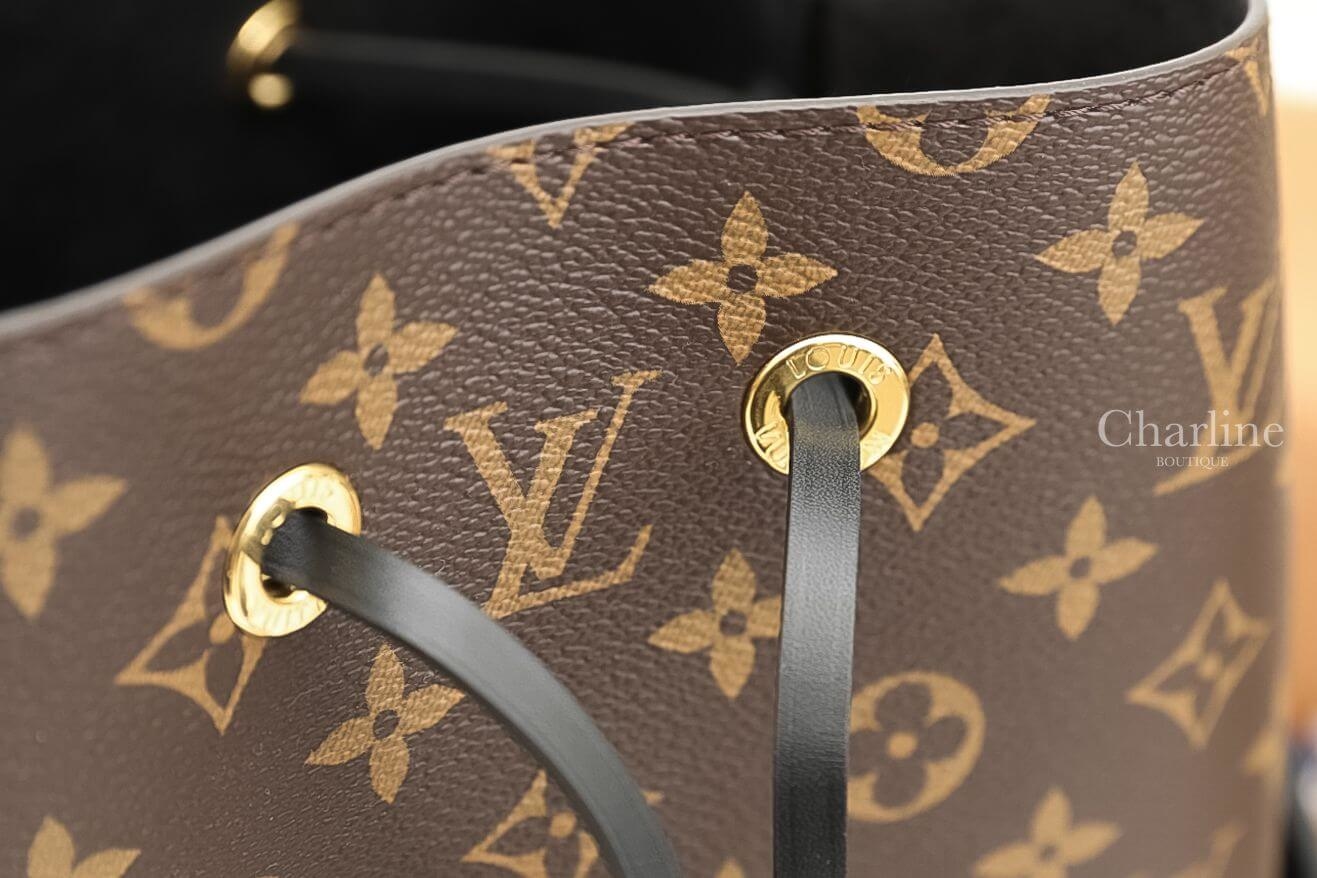 Louis Vuitton NEONOE 咖啡色與黑水桶肩背斜背包