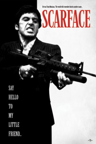 Scarface (1983) 疤面煞星 Tony Montana Poster 經典原裝進口海報 60 x 110cm